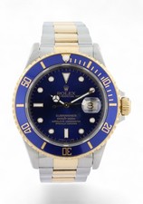 1997 ROLEX Submariner Date Bluesy 40mm - Gold & Steel Oyster - FULL SET - 16613