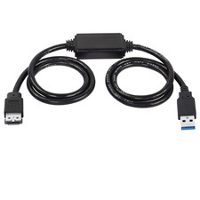XMSJSIY USB to Esata Adapter Cable 5Gbps USB 3.0 to Power - 3 Ft/1M Esata Conv