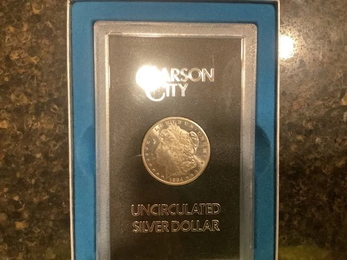 1884 CC morgan silver Dollar GSA MS ++++