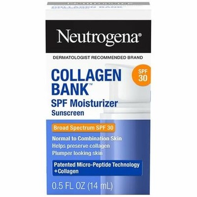 Neutrogena Collagen Bank Daily Face Moisturizer with SPF 30, 0.5 fl oz