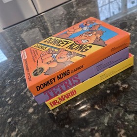 COMPLETE NES Nintendo Games X 3 TETRIS DR MARIO DONKEY KONG Complete Great Shape