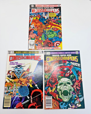 Contest Of Champions (1982)  Limited Series #1-3 Complete Marvel Comics Set