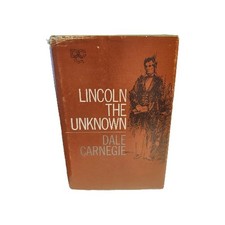 Vintage Lincoln the Unknown by Dale Carnegie Book 1959 HC Signed