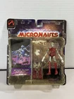 VINTAGE 2002 PALISADES DIE CAST METAL MICRONAUTS RED SPACE GLIDER MOC/Complete