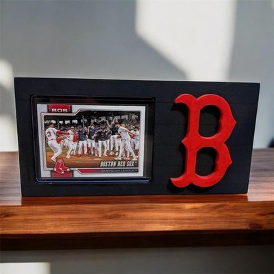 Custom 3D Red Sox Display Stand (Does Not Include Card)