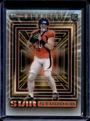 2024 Topps Midnight Bo Nix Star Studded Summer Solstice RC /50 Broncos SS-2