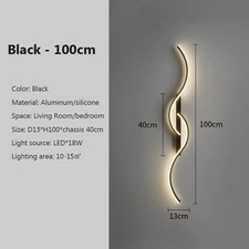 Modern LED Wall Lamp Minimalist Light Bedroom Long Strip Wall Sconces Home decor
