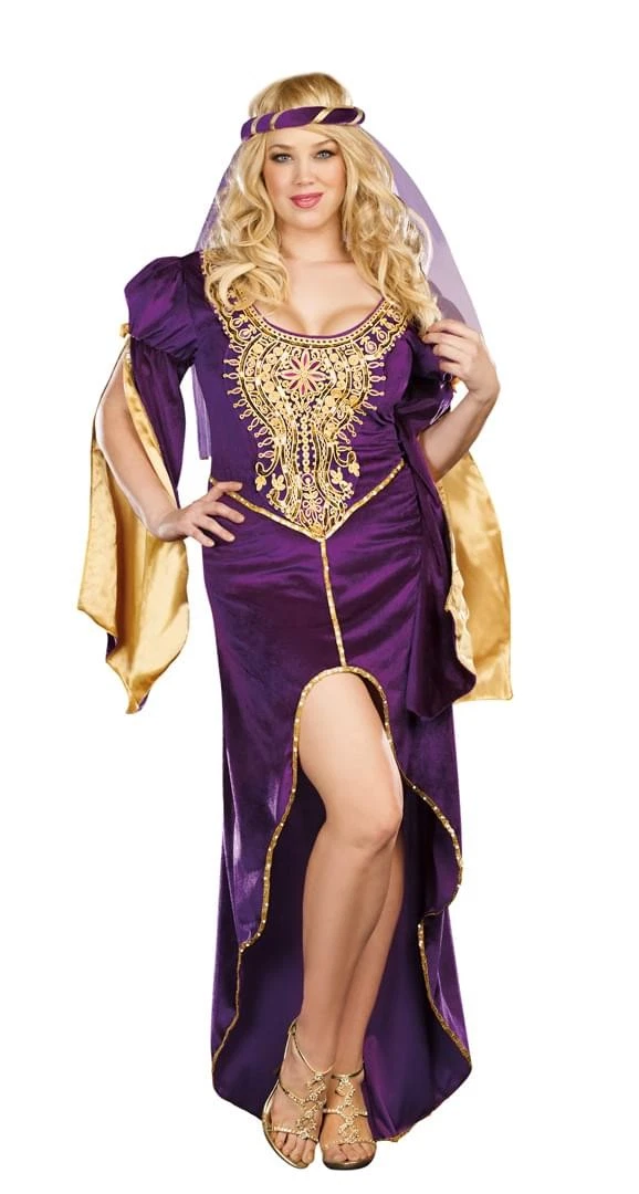 Disfraz Sexy De Reina Del Renacimiento Para Adultos Plus 1X/2X
