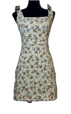 Green Ditzy Floral Dress Now Shoulders Sundress Large