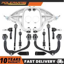 10pcs Front Lower Control Arms Tie Rod Ends For 2005-2008 Ford F-150 Lincoln 2WD