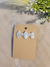 Handmade Hypoallergenic Stud Bow Earrings