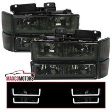 Fits 1988-1993 Chevy Ck 1500 Gmc Sierra Smoke Headlightsled Bumpercorner Lamp Fits 1988-1993 Chevy Ck 1500 Gmc Sierra Smoke Headlightsled Bumpercorner Lamp