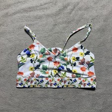 Fabletics Sports Bra Womens Large Kenzie Poppy Field Print Moisture Wicking