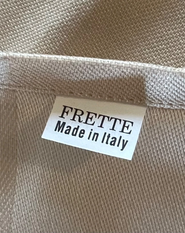 Vintage Made in Italy Tablecloth FRETTE 48x58 inch Egyptian Cotton High Qual New - Image 2 of 3