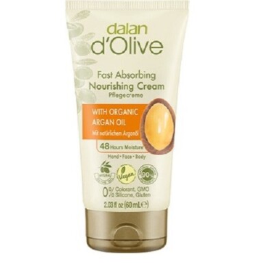 121,94 /L- 3x Dalan d'Olive Pflegecreme mit Bio-Arganöl   Tube 60ml