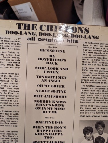 THE CHIFFONS DOO LANG DOO LANG DOO LANG, AUTOGRAPHED BY JUDY RECORD IS MINT - Imagen 5 de 10