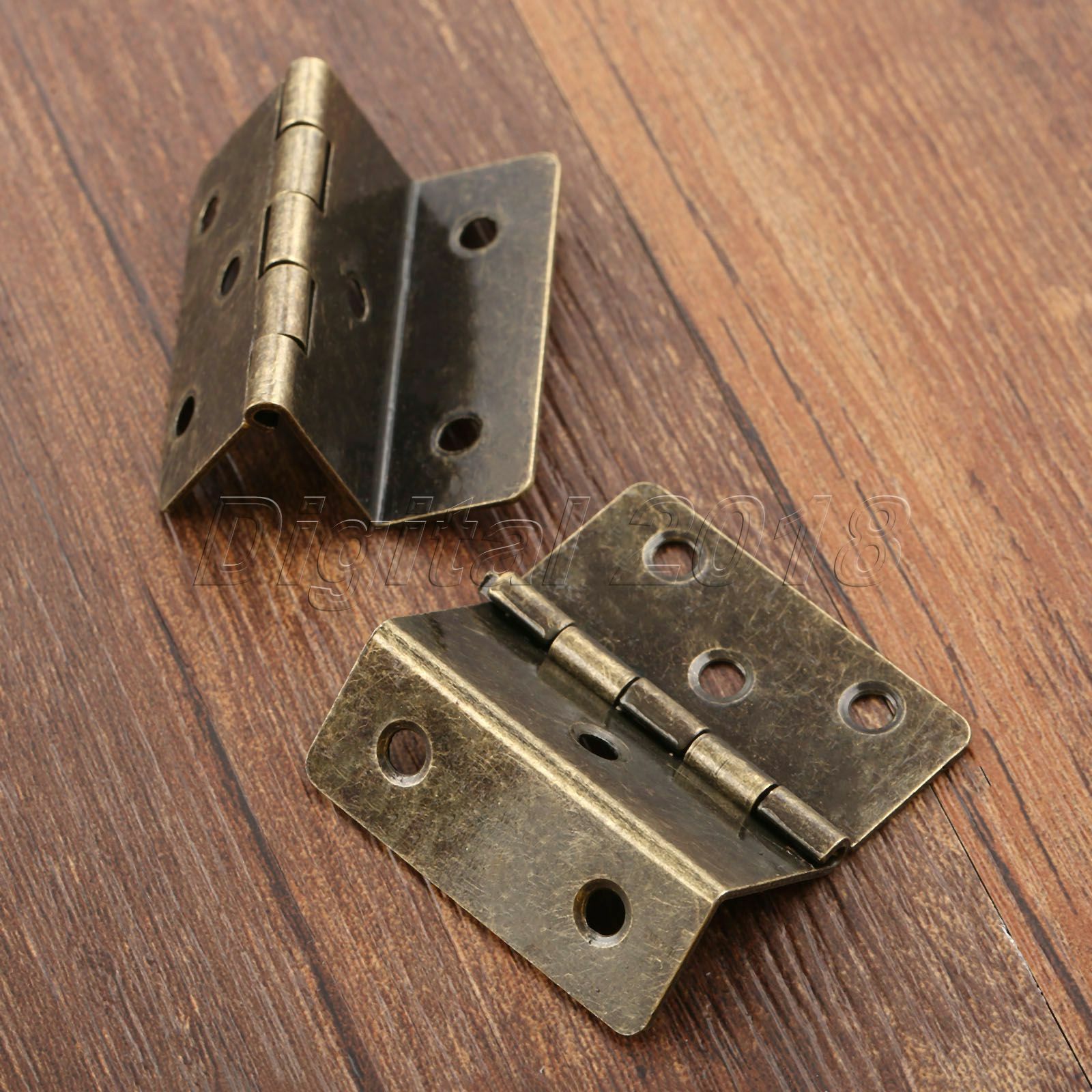 10 Pcs Bronze Hinge Vintage Folding Butt Hinges Brass