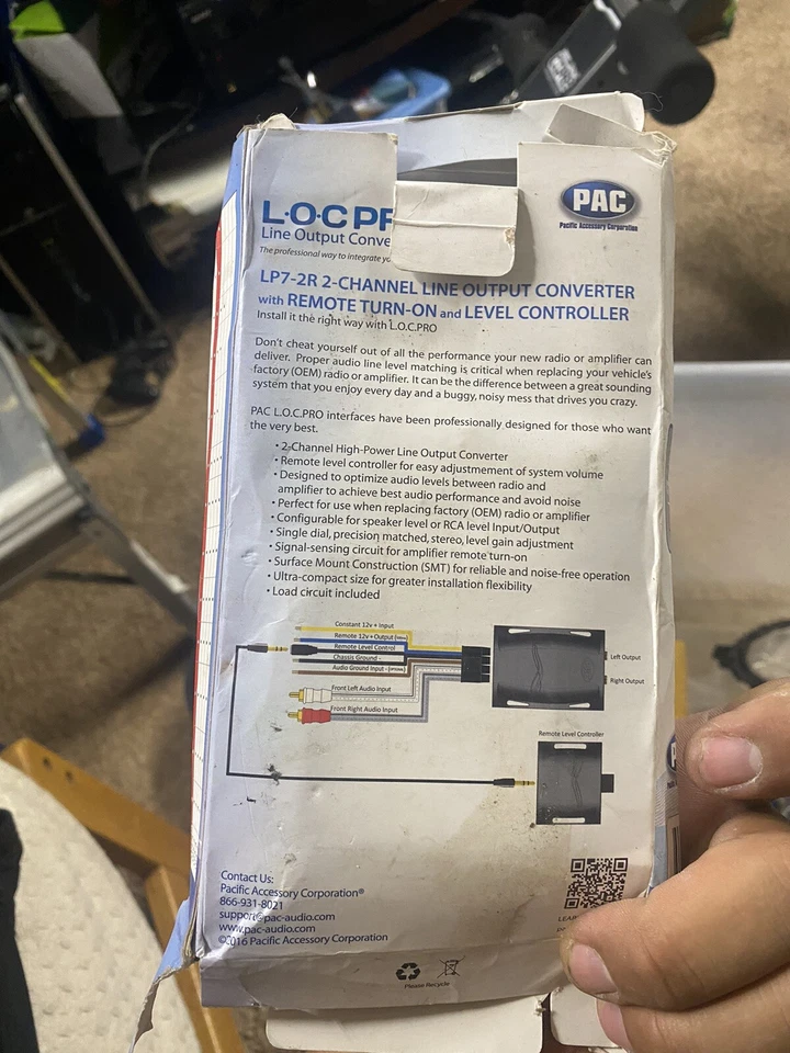 PAC LP7-2R LOC PRO 2-Channel Line Output Converter w/Remote Turn On & Controller - Image 2 of 2
