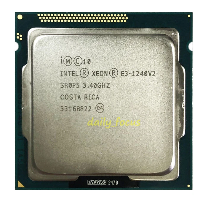 Intel Xeon E3-1235L V5 E3-1240 E3-1240 V2 LGA1155 CPU Processor - Image 3 of 3