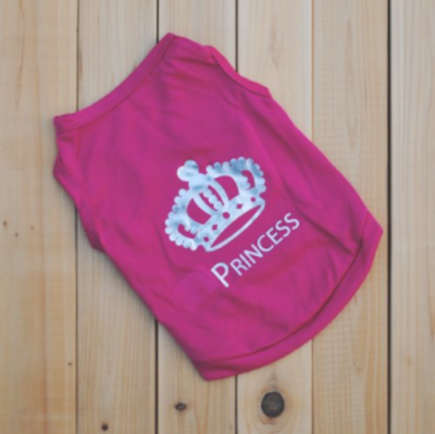 Pink princess dog t-shirt