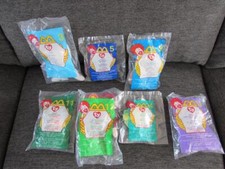 Lot of 7 McDonald's TY TEENIE BEANIE BABIES Happy Meal Toys NEW 