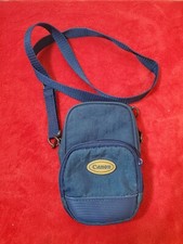 Vtg Vintage Canon Blue Compact Camera Case