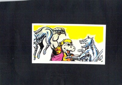 Y6622 TMNT Ninja Turtles card #9 Hippy Hippos vs Wolves