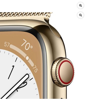 Apple Watch Series 8 GPS + Cellular 45mm Gold Stainless With Gold 