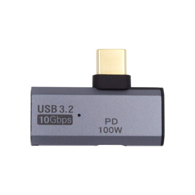 Cablecy 10Gbps USB-C Type-C 1-to-2 USB-C Female OTG & 100W PD Power Adapter