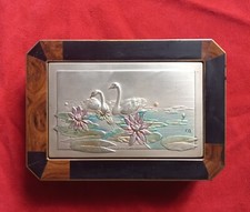 Portagioie in argento 925 e legno