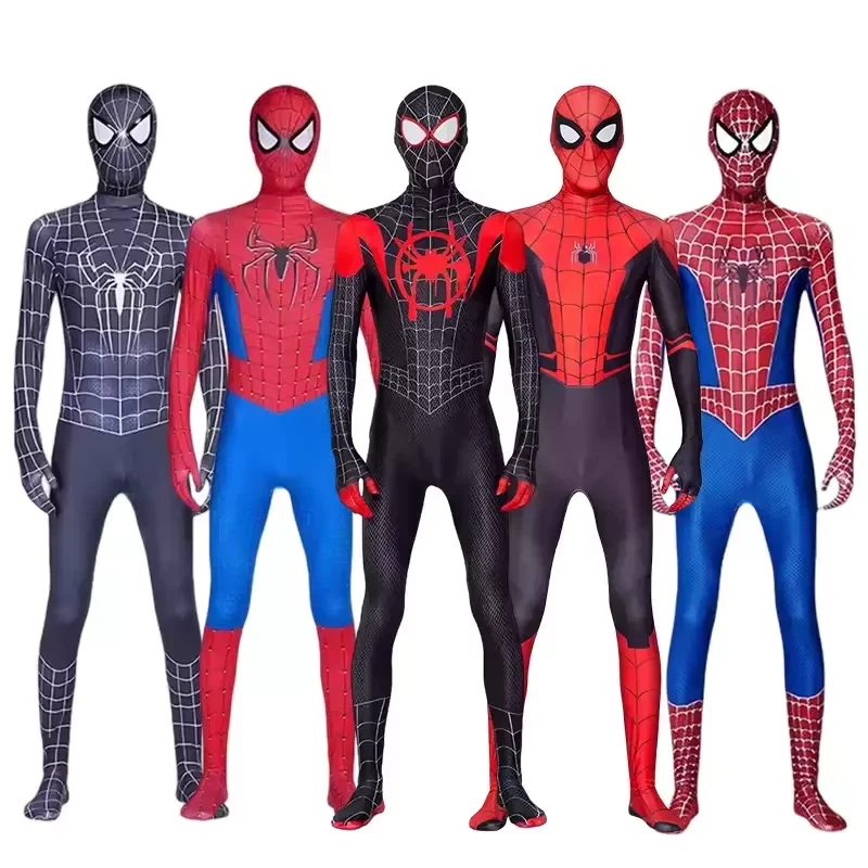 Spiderman Kostüm Kinder Marvel Spider-man Overall Jumpsuit Spielanzug Cosplay DE