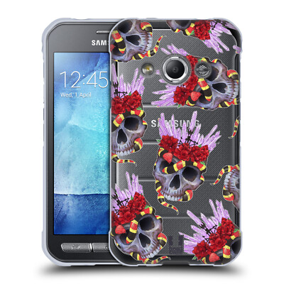 HEAD CASE DESIGNS SKULLS AND CRYSTALS SOFT GEL CASE FOR SAMSUNG PHONES 4