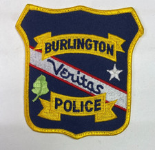 Burlington Police Wisconsin WI Patch B2