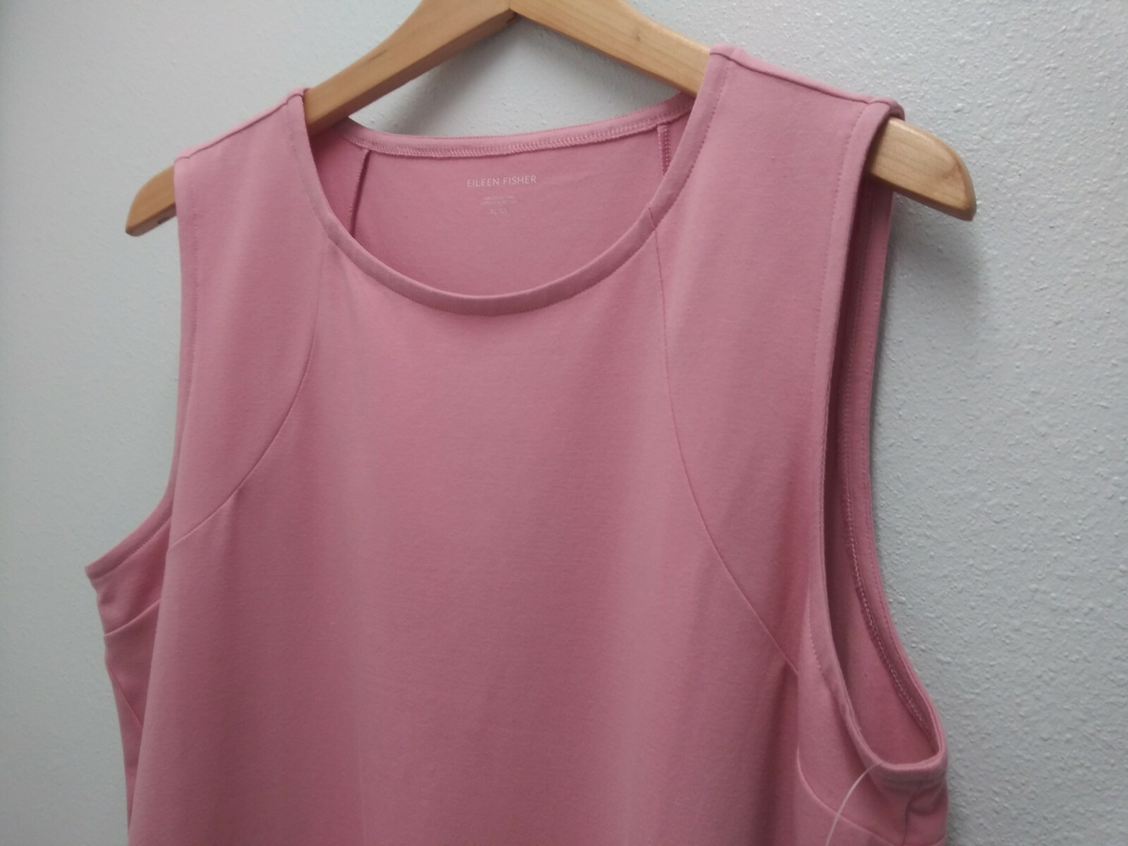 Eileen Fisher New Size XL Magnolia Pink Organic Cotton Jersey Dress eBay