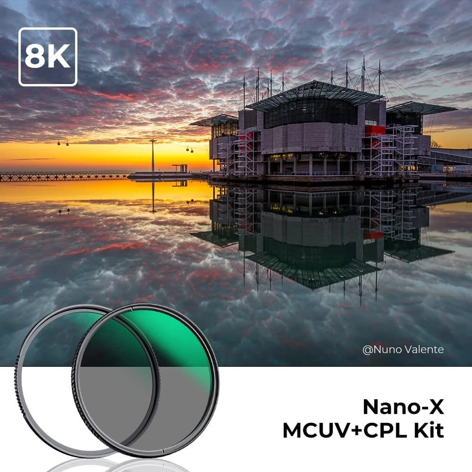 K&F Concept 49mm CPL UV Filter Kit Nano-X + Up / Down Lens Caps for Camera Lens - Image 2 of 4