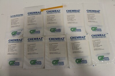 Lot of10 CHEMRAZ Compound 550 O-RING SD550 M020000800SD550 .315''x.079'' ID 8x2mm