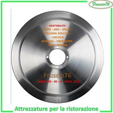 LAMA ACCIAIO per AFFETTATRICE 30 cm LAMA 300 - 40 - 4 - 254 h. 22,5 ABM  RICAMBI