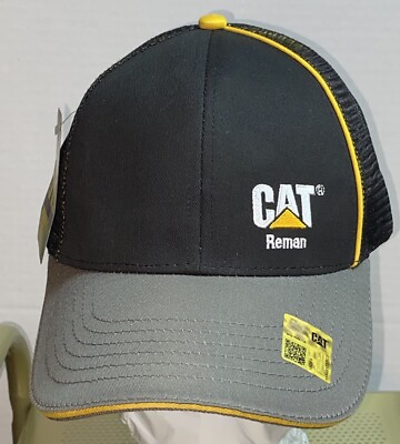Authentic Caterpillar CAT Remanufacturing Facility Mesh Back Adjustable Hat NEW