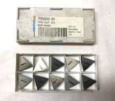 SECO Carbide Inserts - TPGN220400 883, TPG 430F - Qty. 10 - NEW