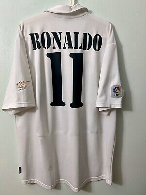 RONALDO,2002/03 REAL MADRID LA LIGA MATCH CENTENARY UN WORN RONALDO,2002/03 REAL MADRID LA LIGA MATCH CENTENARY UN WORN