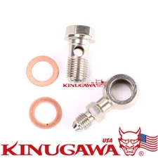 Turbo Coolant Banjo Bolt kit M14x1.5 mm to -4AN Garrett GT28R GT30R GT35R Long