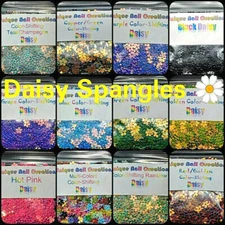 DAISY Shape Spangle~U CHOOSE~Nail•Acrylic•Gel•Body Art•Face•Festival•Crafts