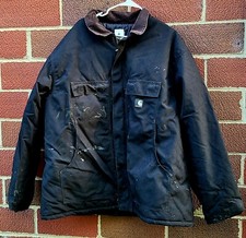 Carhartt C003 Black Duck Canvas Jacket Arctic Quilted Coat Size 3XL Reg Grunge