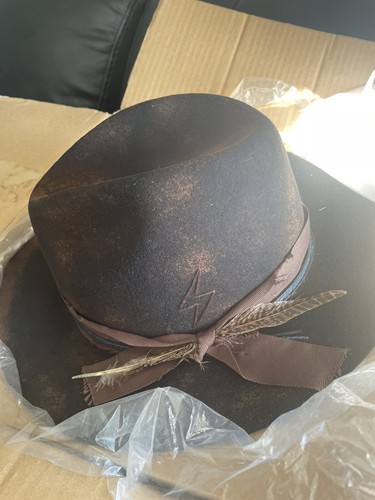 RUEDIGER Wide Brim Fedora Hats for Men Women 100% Wool Felt Panama Rancher Hat