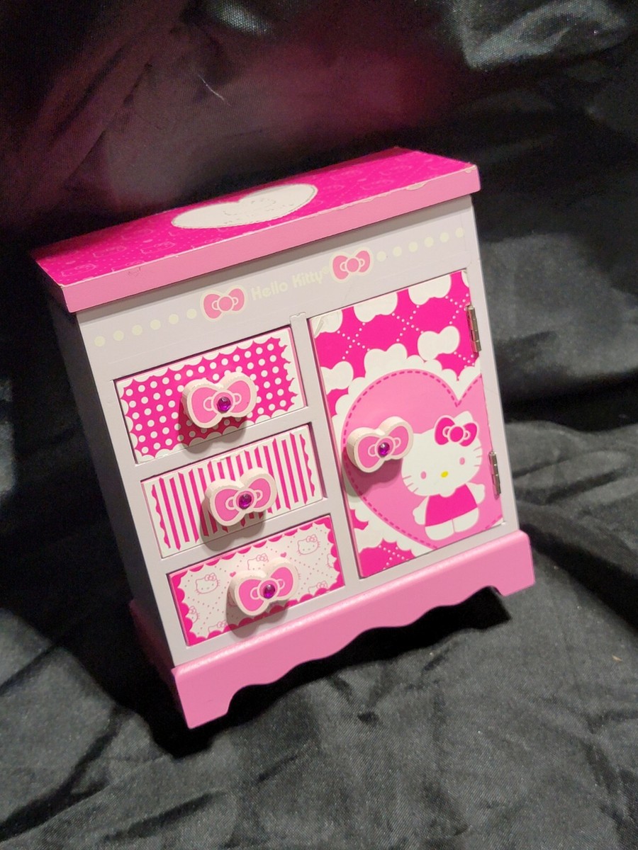 Hello Kitty San Rio Vintage Jewelry Box Organizer RARE VINTAGE LAST STANDING