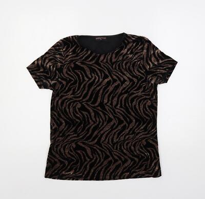 Anna Rose Damen Bluse schwarz Polyestermischung Größe M G