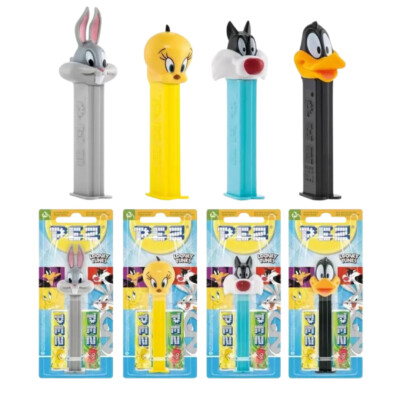 Looney Tunes Pez Spender + 2 Nachfüllpack Brandneu Sylvester,Tweety,Daffy,Bugs