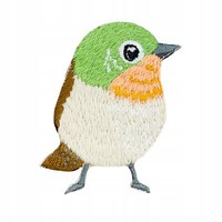 AufnäHer Gestickter GrüNer Vogel Diy AufnäHer Patches Applikationen