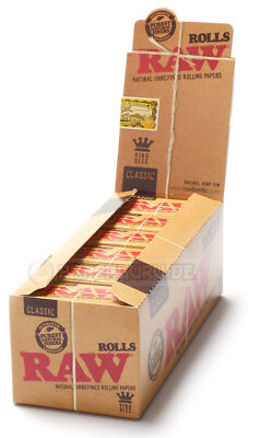 5 Boxes (60x) RAW Rolls Continuous Paper Papers Rolls Unbleached Paper
