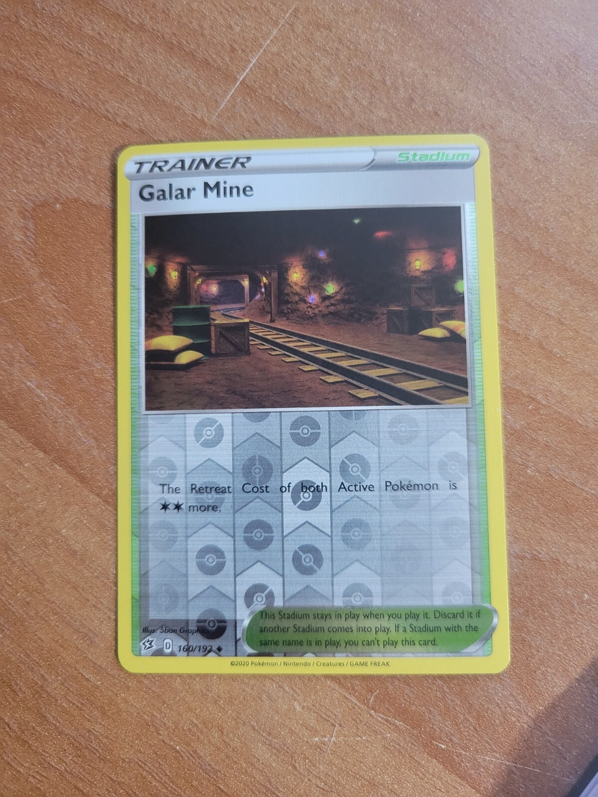 Galar Mine 160/192 Holo Rebel Clash Pokemon Card
